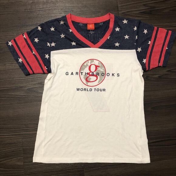 Women’s Garth Brooks World Tour Flag Graphic Tee - Picture 1 of 4